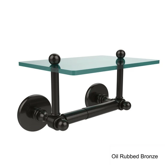 Cheapest 😉 Allied Brass Prestige Skyline Two Post Toilet Tissue Holder With Glass Shelf 😍 5 Cheapest 😉 Allied Brass Prestige Skyline Two Post Toilet Tissue Holder With Glass Shelf 😍 - Image 3