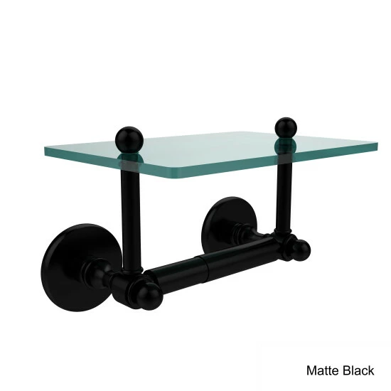 Cheapest 😉 Allied Brass Prestige Skyline Two Post Toilet Tissue Holder With Glass Shelf 😍 6 Cheapest 😉 Allied Brass Prestige Skyline Two Post Toilet Tissue Holder With Glass Shelf 😍 - Image 4