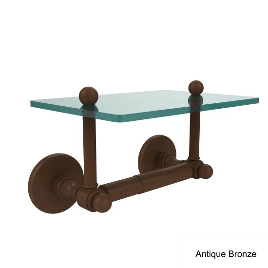 Cheapest 😉 Allied Brass Prestige Skyline Two Post Toilet Tissue Holder With Glass Shelf 😍 7 Cheapest 😉 Allied Brass Prestige Skyline Two Post Toilet Tissue Holder With Glass Shelf 😍 - Image 5