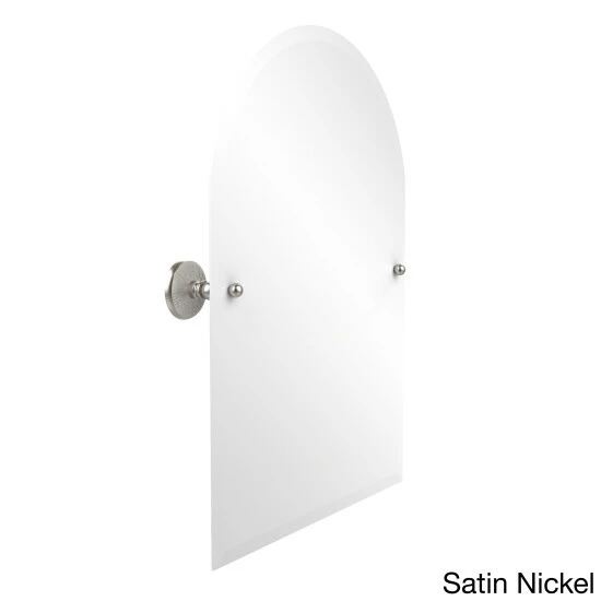 Hot Sale ✔️ Allied Brass Prestige Monte Carlo Collection Beveled Edge Frameless Arched Top Tilt Wall Mirror Satin Chrome 🔥 3 Hot Sale ✔️ Allied Brass Prestige Monte Carlo Collection Beveled Edge Frameless Arched Top Tilt Wall Mirror Satin Chrome 🔥