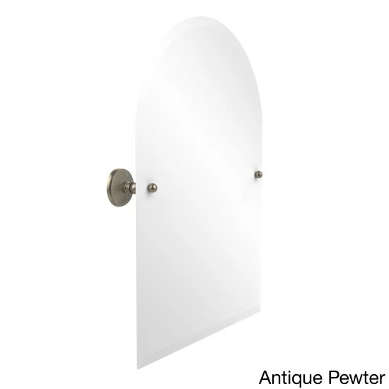 Hot Sale ✔️ Allied Brass Prestige Monte Carlo Collection Beveled Edge Frameless Arched Top Tilt Wall Mirror Satin Chrome 🔥 7 Hot Sale ✔️ Allied Brass Prestige Monte Carlo Collection Beveled Edge Frameless Arched Top Tilt Wall Mirror Satin Chrome 🔥 - Image 5