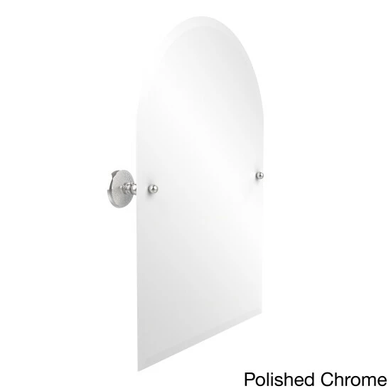 Hot Sale ✔️ Allied Brass Prestige Monte Carlo Collection Beveled Edge Frameless Arched Top Tilt Wall Mirror Satin Chrome 🔥 8 Hot Sale ✔️ Allied Brass Prestige Monte Carlo Collection Beveled Edge Frameless Arched Top Tilt Wall Mirror Satin Chrome 🔥 - Image 6