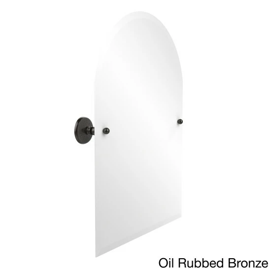 Hot Sale ✔️ Allied Brass Prestige Monte Carlo Collection Beveled Edge Frameless Arched Top Tilt Wall Mirror Satin Chrome 🔥 10 Hot Sale ✔️ Allied Brass Prestige Monte Carlo Collection Beveled Edge Frameless Arched Top Tilt Wall Mirror Satin Chrome 🔥 - Image 8