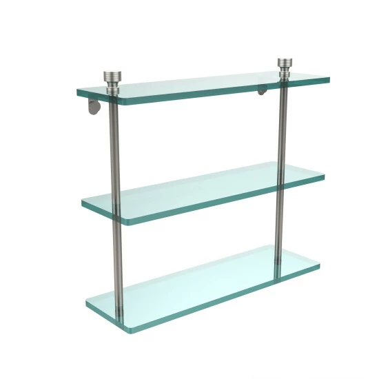 Flash Sale 😀 Allied Brass Foxtrot Collection 16-inch 3-tiered Glass Shelf 🛒 3 Flash Sale 😀 Allied Brass Foxtrot Collection 16-inch 3-tiered Glass Shelf 🛒