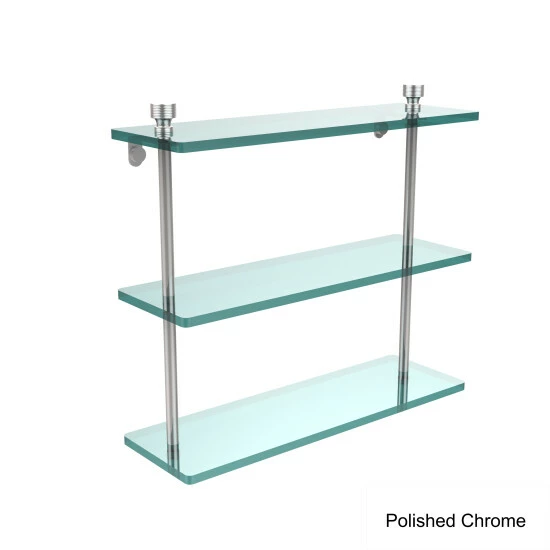Flash Sale 😀 Allied Brass Foxtrot Collection 16-inch 3-tiered Glass Shelf 🛒 8 Flash Sale 😀 Allied Brass Foxtrot Collection 16-inch 3-tiered Glass Shelf 🛒 - Image 6