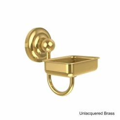 New ✔️ Allied Brass Prestige Que New Collection Clear Brass Wall-mounted Soap Dish ✨ -Allied Brass Sales unnamed file 2547