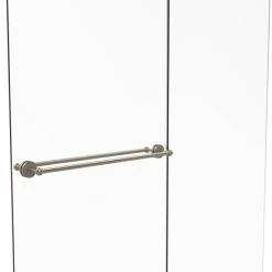 Best Sale 😀 Allied Brass Prestige Skyline Collection 30-inch Back-to-back Shower Door Towel Bar Antique/pewter Finish 😀