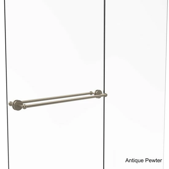 Best Sale 😀 Allied Brass Prestige Skyline Collection 30-inch Back-to-back Shower Door Towel Bar Antique/pewter Finish 😀 4 Best Sale 😀 Allied Brass Prestige Skyline Collection 30-inch Back-to-back Shower Door Towel Bar Antique/pewter Finish 😀 - Image 2