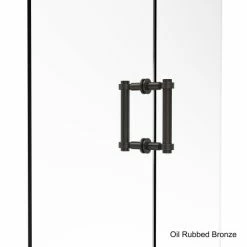 Outlet 🤩 Allied Brass 6-inch Contemporary Back-to-back Shower Door Pull With Grooved Accent 🎁 -Allied Brass Sales unnamed file 2581