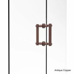 Outlet 🤩 Allied Brass 6-inch Contemporary Back-to-back Shower Door Pull With Grooved Accent 🎁 -Allied Brass Sales unnamed file 2582