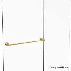 Best deal 🔔 Allied Brass Waverly Place Collection Clear Finish Brass 30-inch Shower Door Towel Bar 😍 -Allied Brass Sales unnamed file 2638