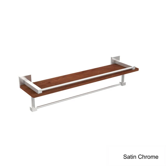 Flash Sale 🥰 Allied Brass Montero Collection Brass/Wood 22-inch Wall Shelf With Rail And Towel Bar Antique Bronze 😀 5 Flash Sale 🥰 Allied Brass Montero Collection Brass/Wood 22-inch Wall Shelf With Rail And Towel Bar Antique Bronze 😀 - Image 3
