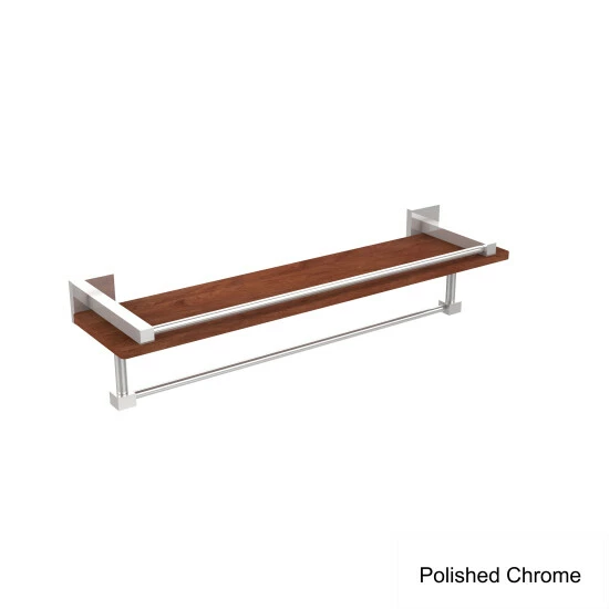 Flash Sale 🥰 Allied Brass Montero Collection Brass/Wood 22-inch Wall Shelf With Rail And Towel Bar Antique Bronze 😀 8 Flash Sale 🥰 Allied Brass Montero Collection Brass/Wood 22-inch Wall Shelf With Rail And Towel Bar Antique Bronze 😀 - Image 6