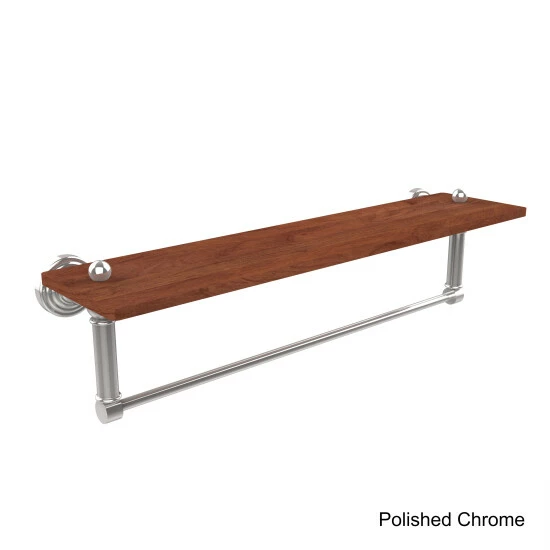 Brand new ⌛ Allied Brass Waverly Place Collection IPE Ironwood/Brass 22-inch Shelf With Integrated Towel Bar ⌛ 7 Brand new ⌛ Allied Brass Waverly Place Collection IPE Ironwood/Brass 22-inch Shelf With Integrated Towel Bar ⌛ - Image 5
