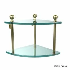 Budget ⌛ Allied Brass Mambo Collection 2-tier Corner Glass Shelf 🎁 -Allied Brass Sales unnamed file 2843