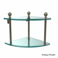 Budget ⌛ Allied Brass Mambo Collection 2-tier Corner Glass Shelf 🎁 -Allied Brass Sales unnamed file 2845