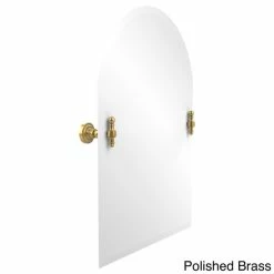 Hot Sale 😍 Allied Brass Retro Dot Frameless Arched-top Beveled-edge Tilt Wall Mirror 👍 -Allied Brass Sales unnamed file 289