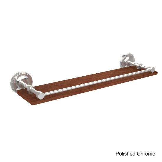 Outlet ๐คฉ Allied Brass Prestige Regal Collection Clear Solid IPE Ironwood 22-inch Shelf With Gallery Rail ๐ 10 Outlet ๐คฉ Allied Brass Prestige Regal Collection Clear Solid IPE Ironwood 22-inch Shelf With Gallery Rail ๐ - Image 8