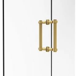 New 🛒 Allied Brass Contemporary 8-inch Back-to-back Grooved Accent Shower Door Pull 👏