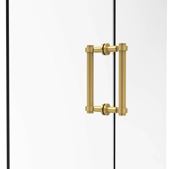 New 🛒 Allied Brass Contemporary 8-inch Back-to-back Grooved Accent Shower Door Pull 👏 3 New 🛒 Allied Brass Contemporary 8-inch Back-to-back Grooved Accent Shower Door Pull 👏