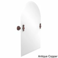 Hot Sale 😍 Allied Brass Retro Dot Frameless Arched-top Beveled-edge Tilt Wall Mirror 👍 -Allied Brass Sales unnamed file 291