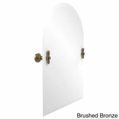 Hot Sale 😍 Allied Brass Retro Dot Frameless Arched-top Beveled-edge Tilt Wall Mirror 👍 -Allied Brass Sales unnamed file 292