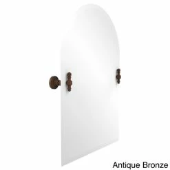 Hot Sale 😍 Allied Brass Retro Dot Frameless Arched-top Beveled-edge Tilt Wall Mirror 👍 -Allied Brass Sales unnamed file 293