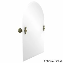 Hot Sale 😍 Allied Brass Retro Dot Frameless Arched-top Beveled-edge Tilt Wall Mirror 👍 -Allied Brass Sales unnamed file 294