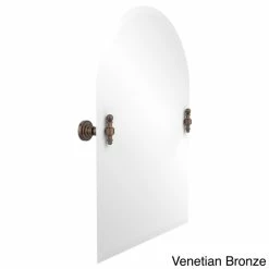 Hot Sale 😍 Allied Brass Retro Dot Frameless Arched-top Beveled-edge Tilt Wall Mirror 👍 -Allied Brass Sales unnamed file 295