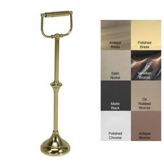 Cheapest ❤️ Allied Brass Floor Free Standing Toilet Tissue Holder 💯 4 Cheapest ❤️ Allied Brass Floor Free Standing Toilet Tissue Holder 💯 - Image 2