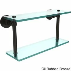 Budget 👏 Allied Brass Washing Square Collection 16-inch Two Tiered Glass Shelf 🛒 -Allied Brass Sales unnamed file 3048