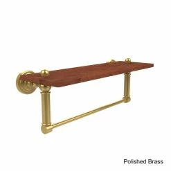 Flash Sale 🧨 Allied Brass Waverly Place Collection Solid Ipe Ironwood 16-inch Shelf With Integrated Towel Bar ⌛ -Allied Brass Sales unnamed file 3070