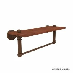 Flash Sale 🧨 Allied Brass Waverly Place Collection Solid Ipe Ironwood 16-inch Shelf With Integrated Towel Bar ⌛ -Allied Brass Sales unnamed file 3073