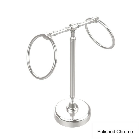 Wholesale ✨ Allied Brass Vanity Top 2 Towel Ring Guest Towel Holder ⌛ 5 Wholesale ✨ Allied Brass Vanity Top 2 Towel Ring Guest Towel Holder ⌛ - Image 3