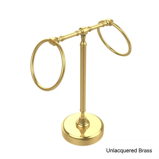 Wholesale ✨ Allied Brass Vanity Top 2 Towel Ring Guest Towel Holder ⌛ 8 Wholesale ✨ Allied Brass Vanity Top 2 Towel Ring Guest Towel Holder ⌛ - Image 6