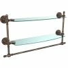 Discount 🔥 Allied Brass Retro Dot Collection 18-inch Two Tiered Glass Shelf With Integrated Towel Bar 💯 -Allied Brass Sales unnamed file 3210