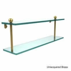 Discount ❤️ Allied Brass Clear Glass 22-inch 2-tier Shelf 💯 -Allied Brass Sales unnamed file 3235