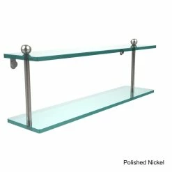 Discount ❤️ Allied Brass Clear Glass 22-inch 2-tier Shelf 💯 -Allied Brass Sales unnamed file 3239