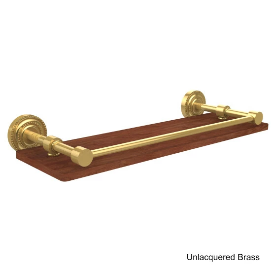 Hot Sale ๐ Allied Brass Dottingham Collection Clear Solid IPE Ironwood 16-inch Shelf With Gallery Rail ๐ฅฐ 5 Hot Sale ๐ Allied Brass Dottingham Collection Clear Solid IPE Ironwood 16-inch Shelf With Gallery Rail ๐ฅฐ - Image 3