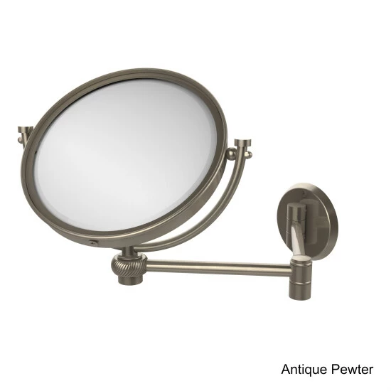 Budget ๐ฏ Allied Brass 8 Inch Wall Mounted Extending Make-Up Mirror 2X Magnification With Twist Accent - 8"D Polished Chrome ๐งจ 6 Budget ๐ฏ Allied Brass 8 Inch Wall Mounted Extending Make-Up Mirror 2X Magnification With Twist Accent - 8"D Polished Chrome ๐งจ - Image 4
