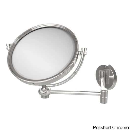 Budget ๐ฏ Allied Brass 8 Inch Wall Mounted Extending Make-Up Mirror 2X Magnification With Twist Accent - 8"D Polished Chrome ๐งจ 7 Budget ๐ฏ Allied Brass 8 Inch Wall Mounted Extending Make-Up Mirror 2X Magnification With Twist Accent - 8"D Polished Chrome ๐งจ - Image 5
