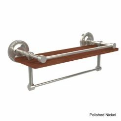 Best deal 🔔 Allied Brass Prestige Regal Collection Clear IPE Ironwood 16-inch Shelf With Gallery Rail And Towel Bar ⌛ -Allied Brass Sales unnamed file 3462