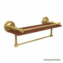 Best deal 🔔 Allied Brass Prestige Regal Collection Clear IPE Ironwood 16-inch Shelf With Gallery Rail And Towel Bar ⌛ -Allied Brass Sales unnamed file 3467