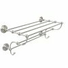Best deal 🎉 Allied Brass Prestige Que New Collection Solid Brass 36-inch Train Rack Towel Shelf - 36 Black/clear 😉