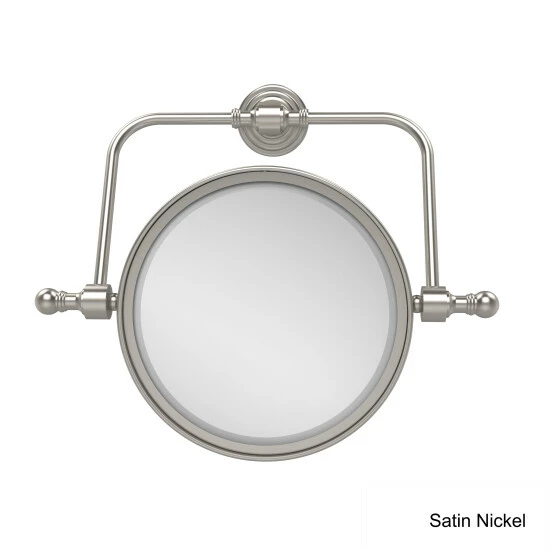 New ❤️ Allied Brass Retro Wave Collection Wall Mounted Swivel Make-Up Mirror 8-inch Diameter With 4X Magnification - 8"D 😉 4 New ❤️ Allied Brass Retro Wave Collection Wall Mounted Swivel Make-Up Mirror 8-inch Diameter With 4X Magnification - 8"D 😉 - Image 2