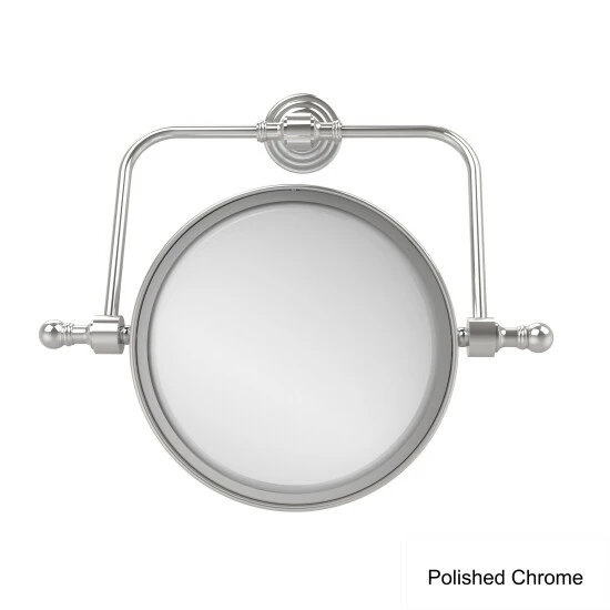 New ❤️ Allied Brass Retro Wave Collection Wall Mounted Swivel Make-Up Mirror 8-inch Diameter With 4X Magnification - 8"D 😉 5 New ❤️ Allied Brass Retro Wave Collection Wall Mounted Swivel Make-Up Mirror 8-inch Diameter With 4X Magnification - 8"D 😉 - Image 3