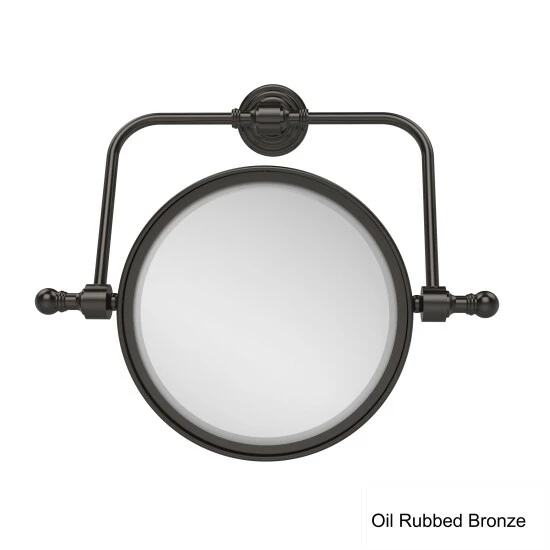 New ❤️ Allied Brass Retro Wave Collection Wall Mounted Swivel Make-Up Mirror 8-inch Diameter With 4X Magnification - 8"D 😉 6 New ❤️ Allied Brass Retro Wave Collection Wall Mounted Swivel Make-Up Mirror 8-inch Diameter With 4X Magnification - 8"D 😉 - Image 4