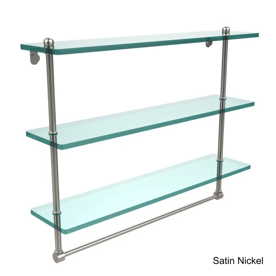 Best Pirce ⌛ Allied Brass Glass 22-inch Triple-tiered Shelf With Integrated Towel Bar 🔥 5 Best Pirce ⌛ Allied Brass Glass 22-inch Triple-tiered Shelf With Integrated Towel Bar 🔥 - Image 3