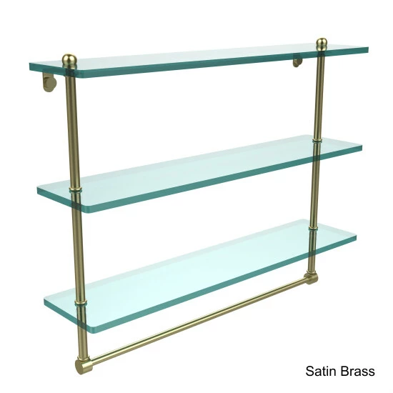 Best Pirce ⌛ Allied Brass Glass 22-inch Triple-tiered Shelf With Integrated Towel Bar 🔥 7 Best Pirce ⌛ Allied Brass Glass 22-inch Triple-tiered Shelf With Integrated Towel Bar 🔥 - Image 5