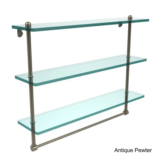Best Pirce ⌛ Allied Brass Glass 22-inch Triple-tiered Shelf With Integrated Towel Bar 🔥 9 Best Pirce ⌛ Allied Brass Glass 22-inch Triple-tiered Shelf With Integrated Towel Bar 🔥 - Image 7
